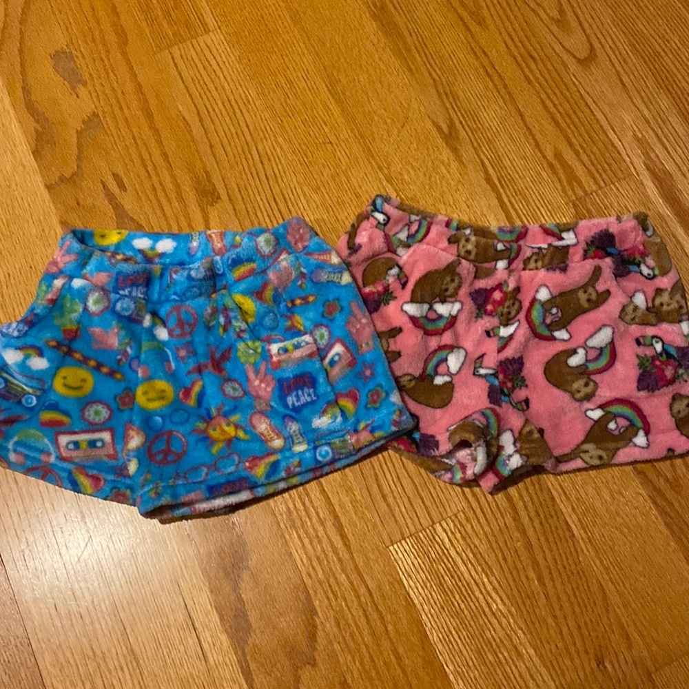 Fuzzy Pajama shorts bundle of 2!